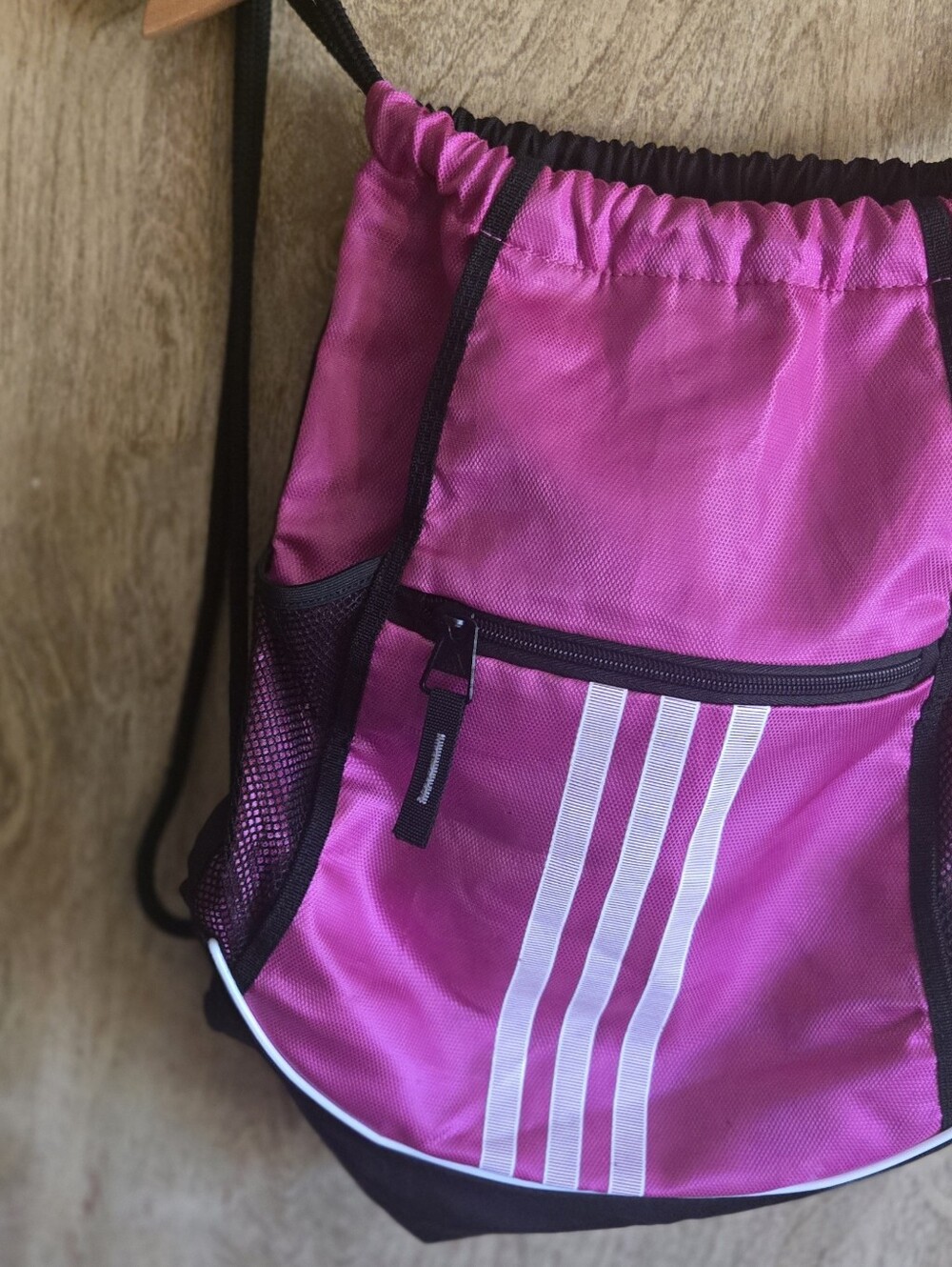 Adidas Pink Drawstring Backpack - Picture 3 of 6